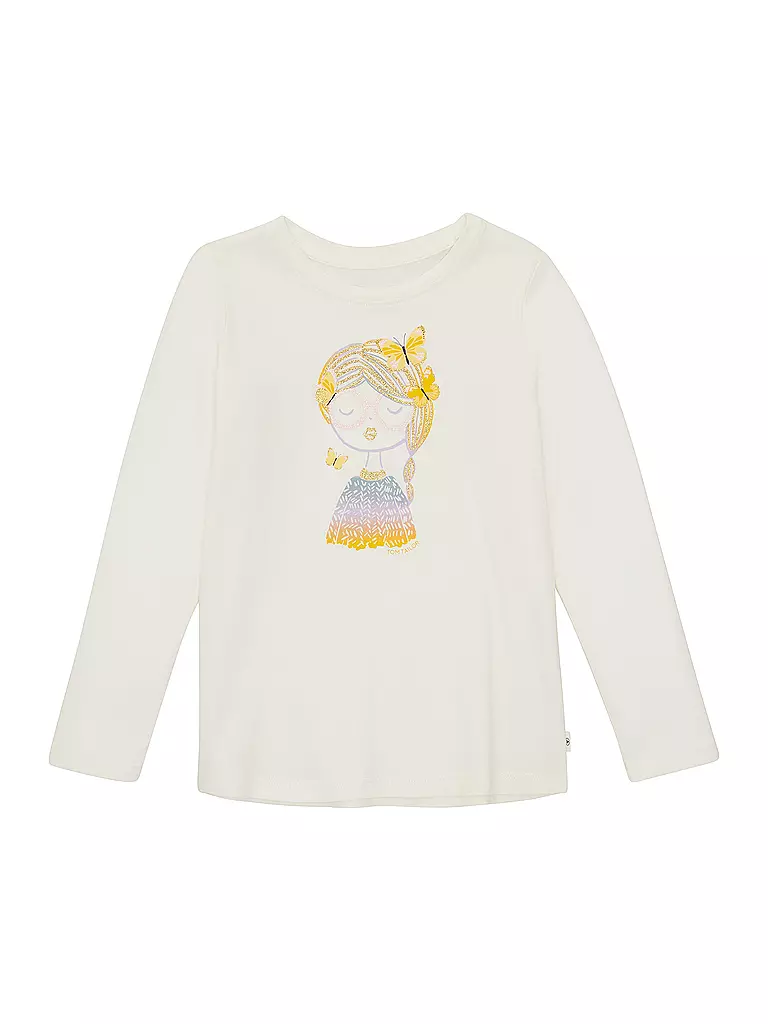 TOM TAILOR | Mädchen Langarmshirt | weiss