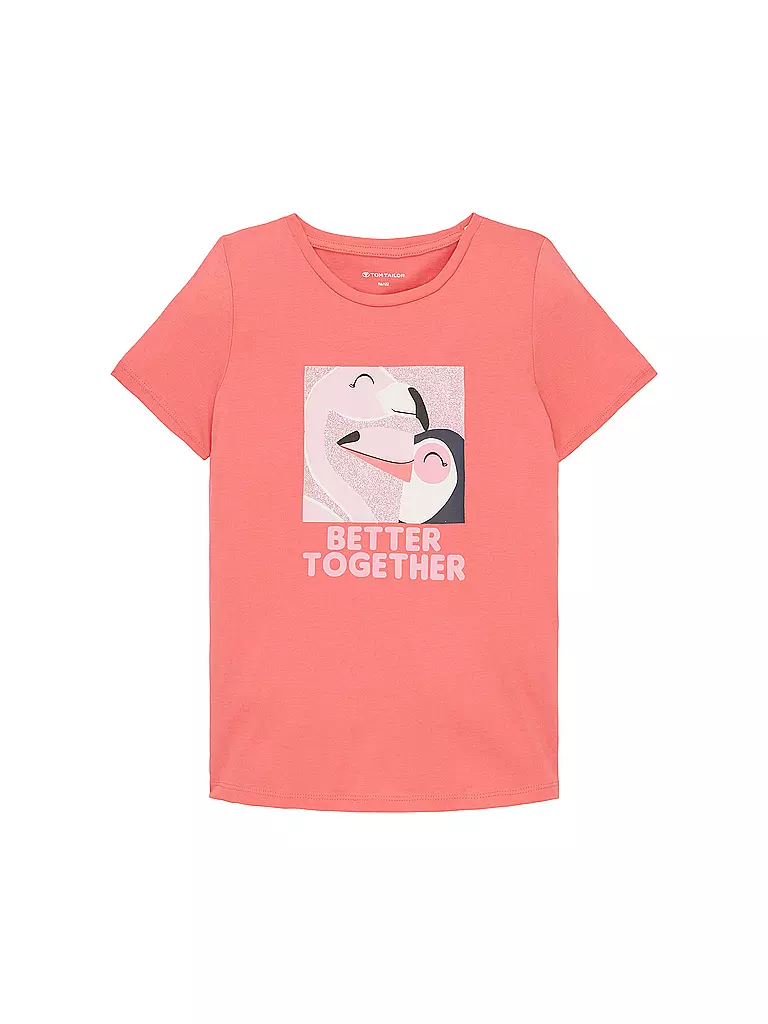TOM TAILOR | Mädchen T-Shirt | koralle