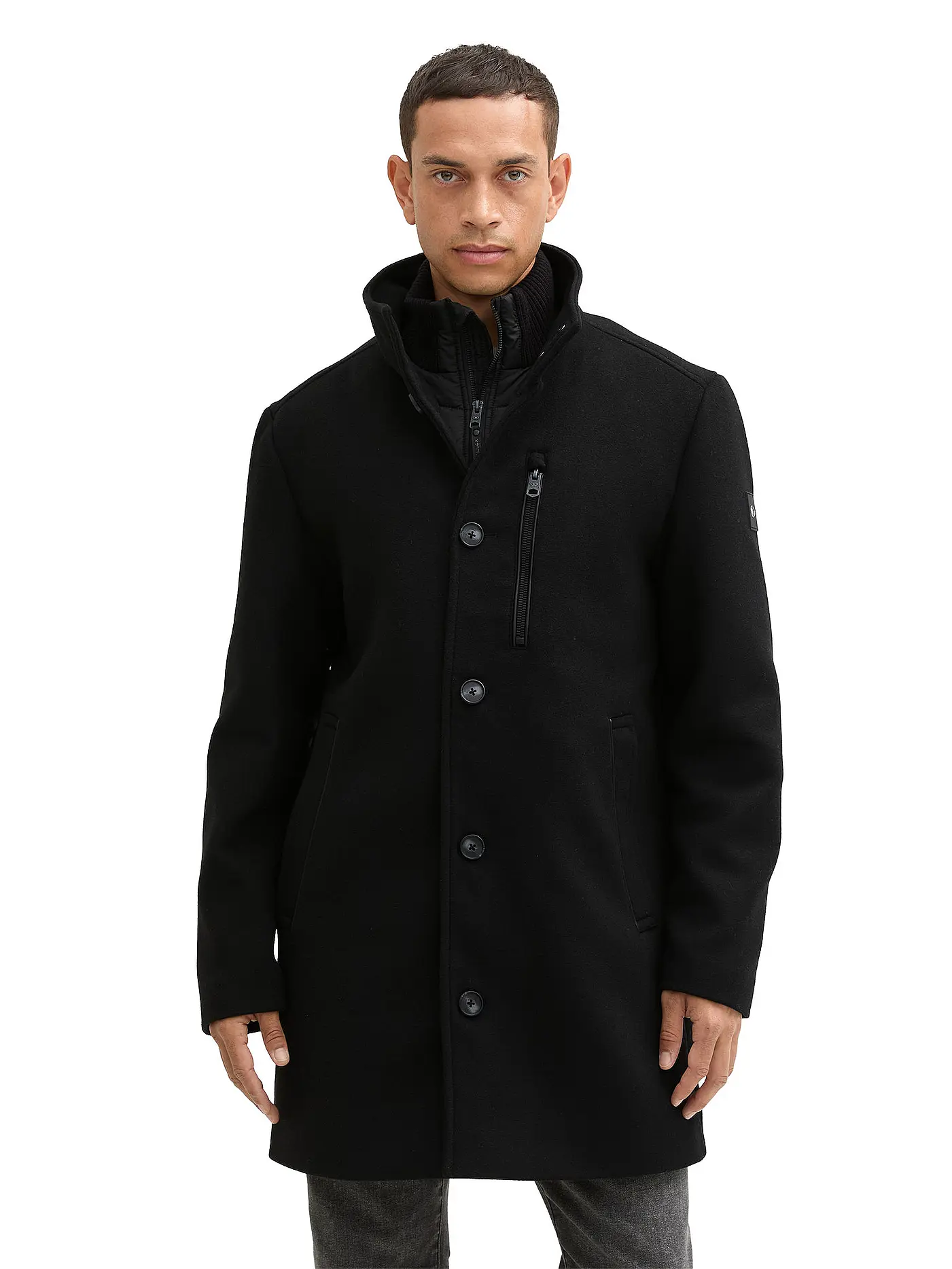TOM TAILOR | Mantel | schwarz