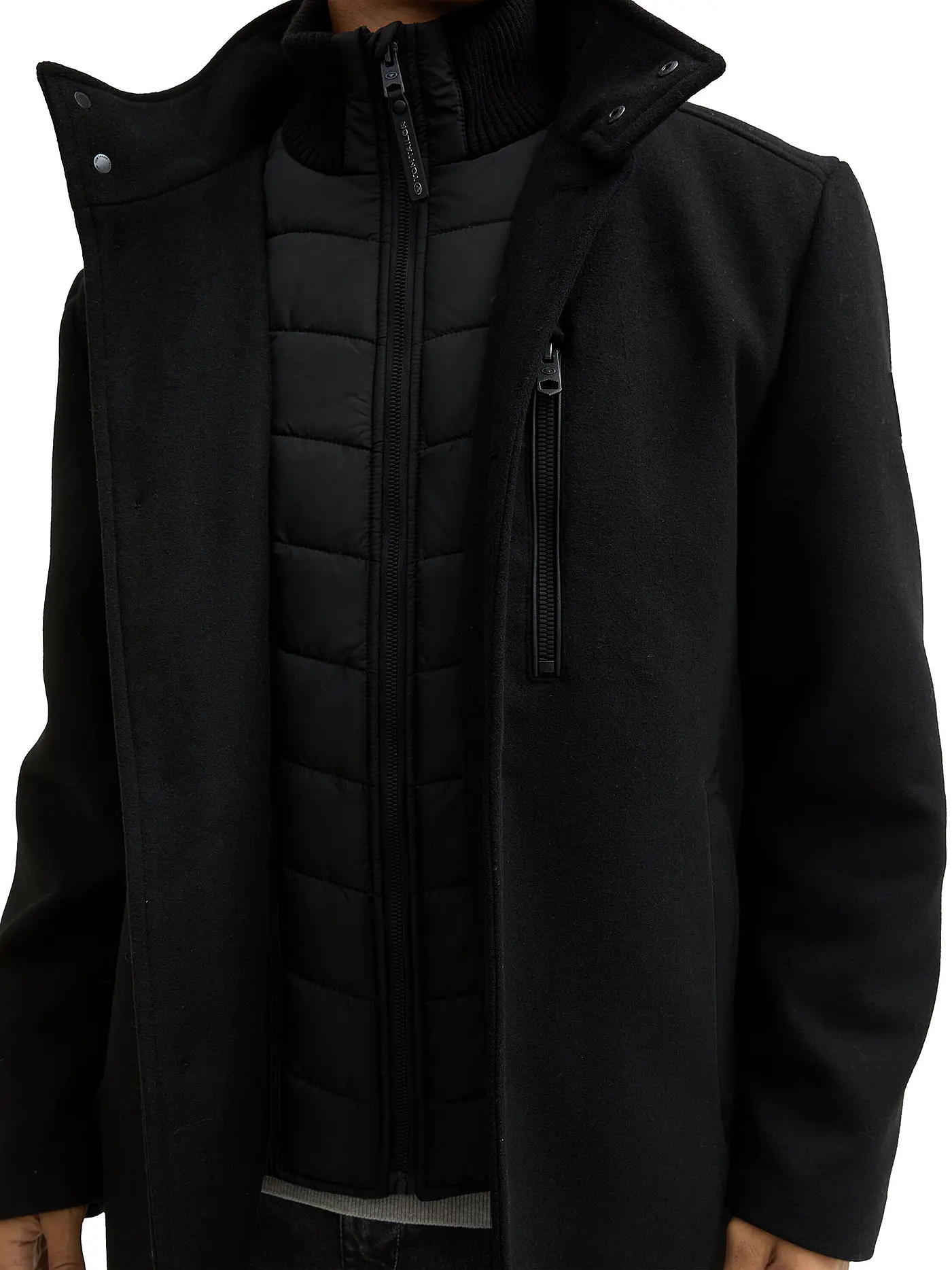 TOM TAILOR | Mantel | schwarz