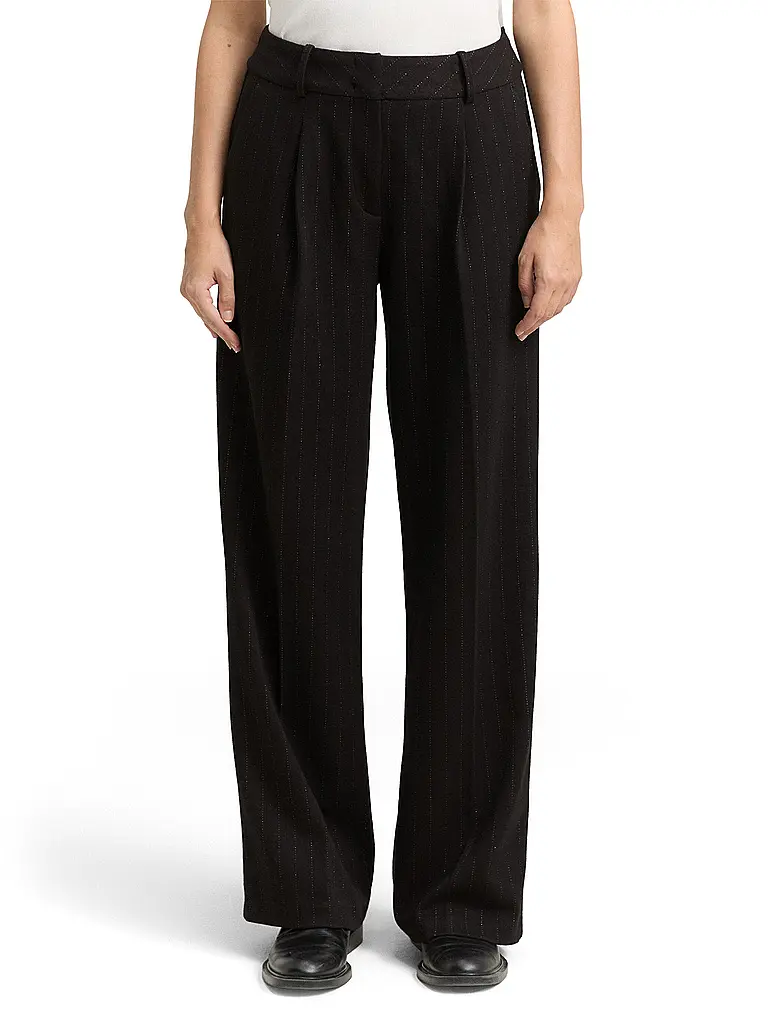 TOM TAILOR | Marlenehose  | Schwarz