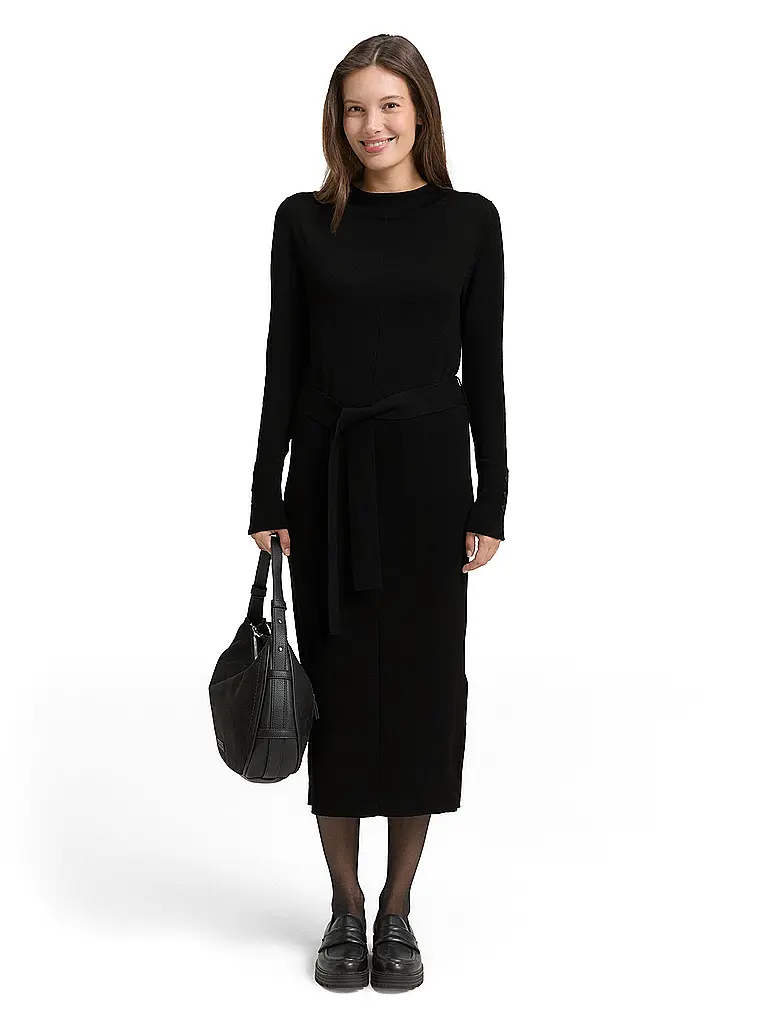 TOM TAILOR | Midikleid  | Schwarz