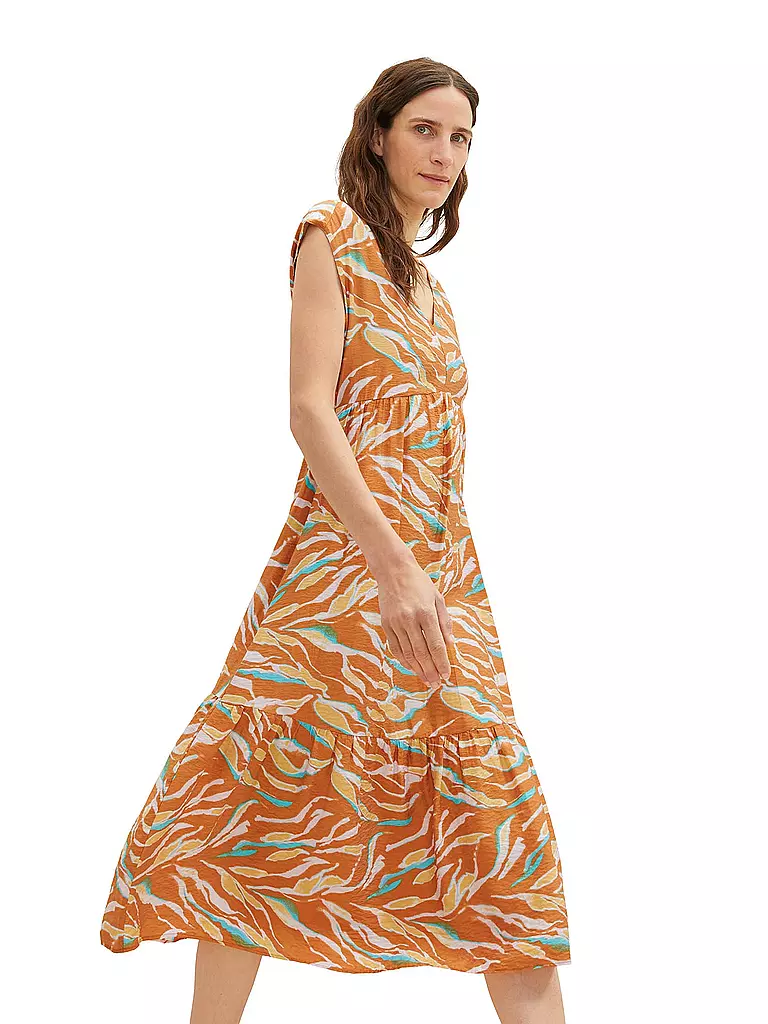 TOM TAILOR | Midikleid | braun