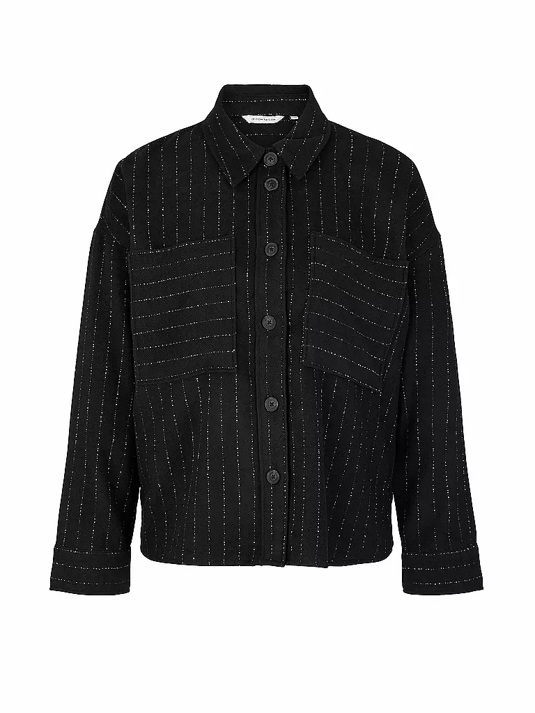 TOM TAILOR | Overshirt | schwarz
