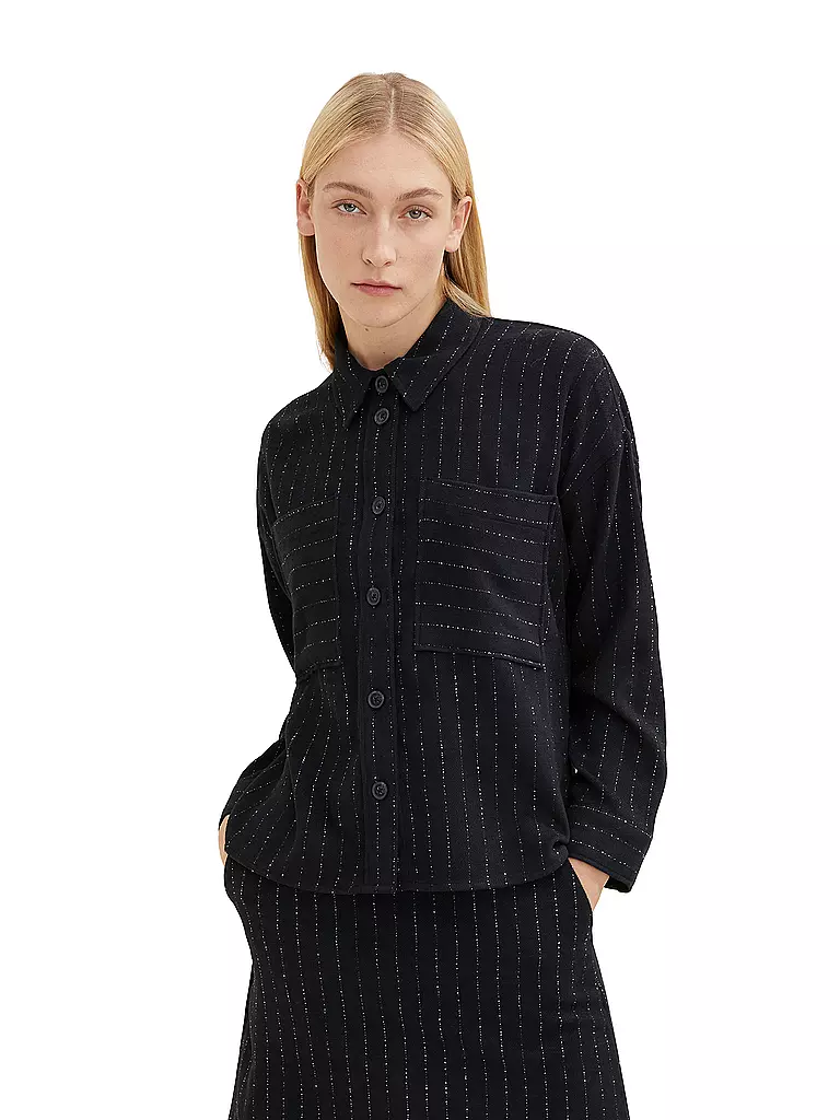 TOM TAILOR | Overshirt | schwarz