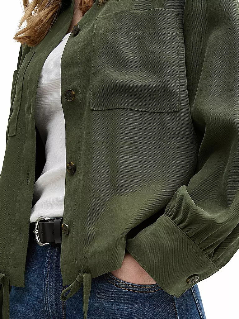 TOM TAILOR | Overshirt | dunkelgrün