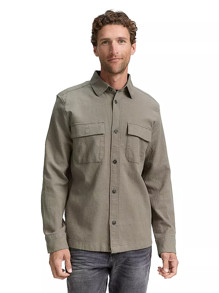 TOM TAILOR | Overshirt | olive
