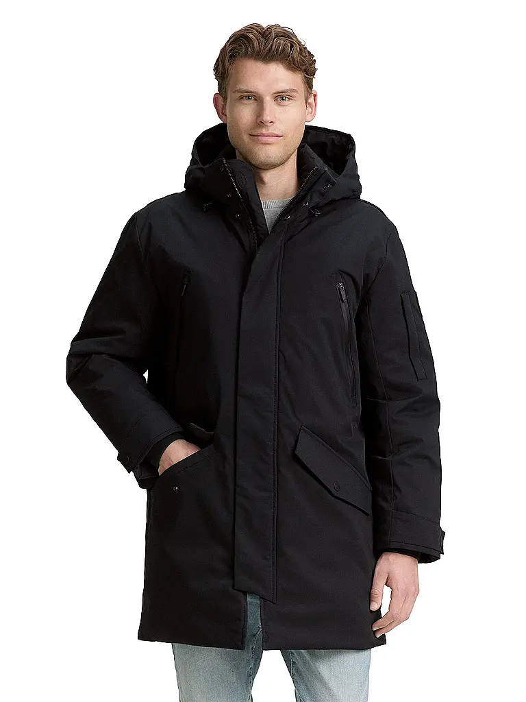 TOM TAILOR | Parka | schwarz