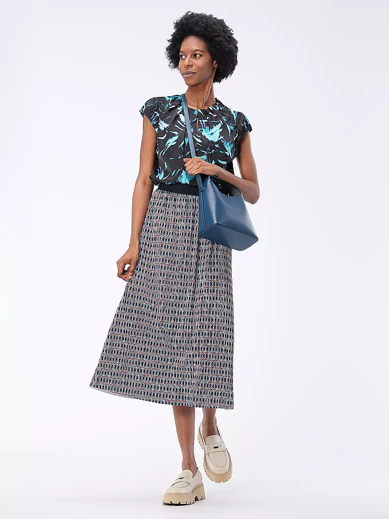 TOM TAILOR | Plisseerock | blau