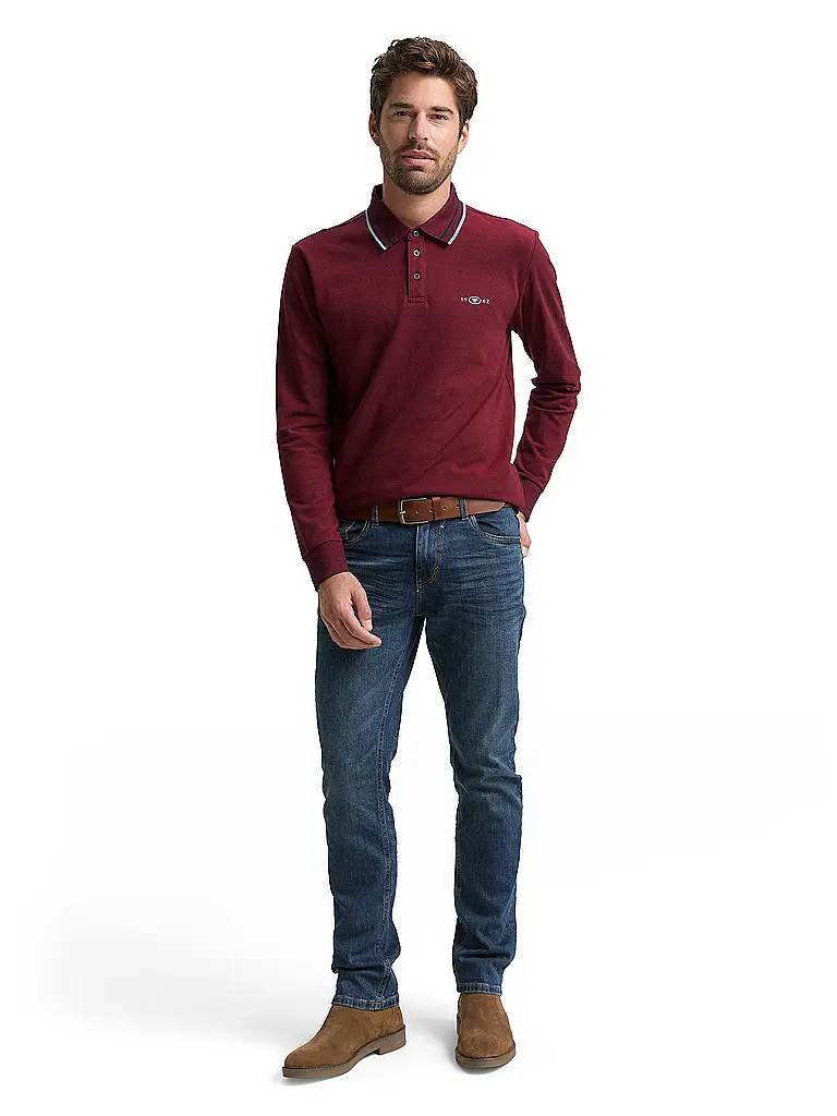 TOM TAILOR | Poloshirt  | rot