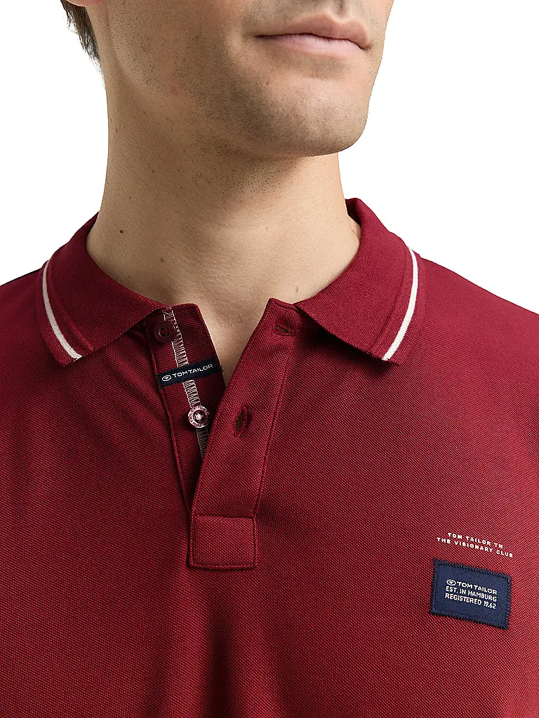TOM TAILOR | Poloshirt  | Rot
