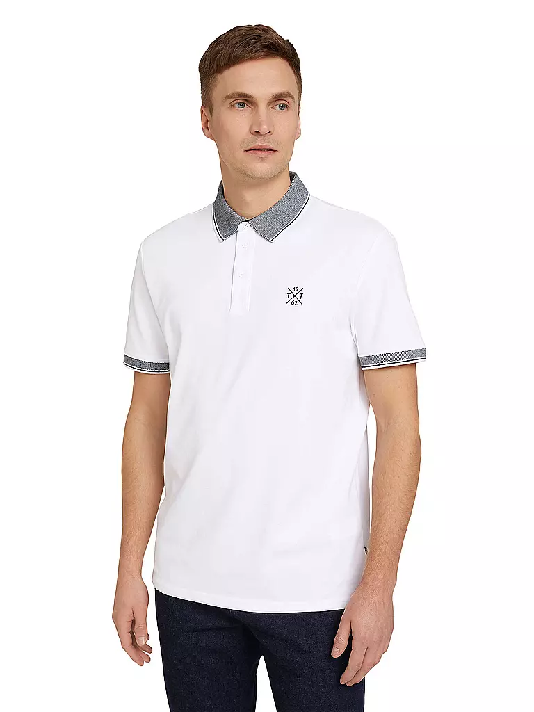 TOM TAILOR | Poloshirt Regular Fit | weiss