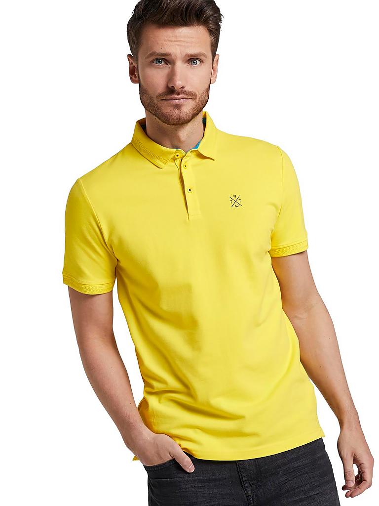 TOM TAILOR | Poloshirt Regular Fit | gelb