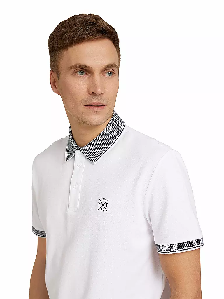 TOM TAILOR | Poloshirt Regular Fit | weiss