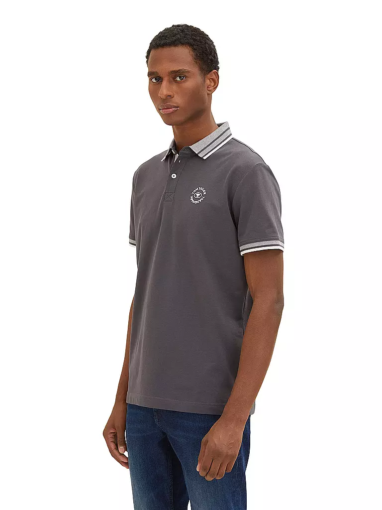 TOM TAILOR | Poloshirt | grau