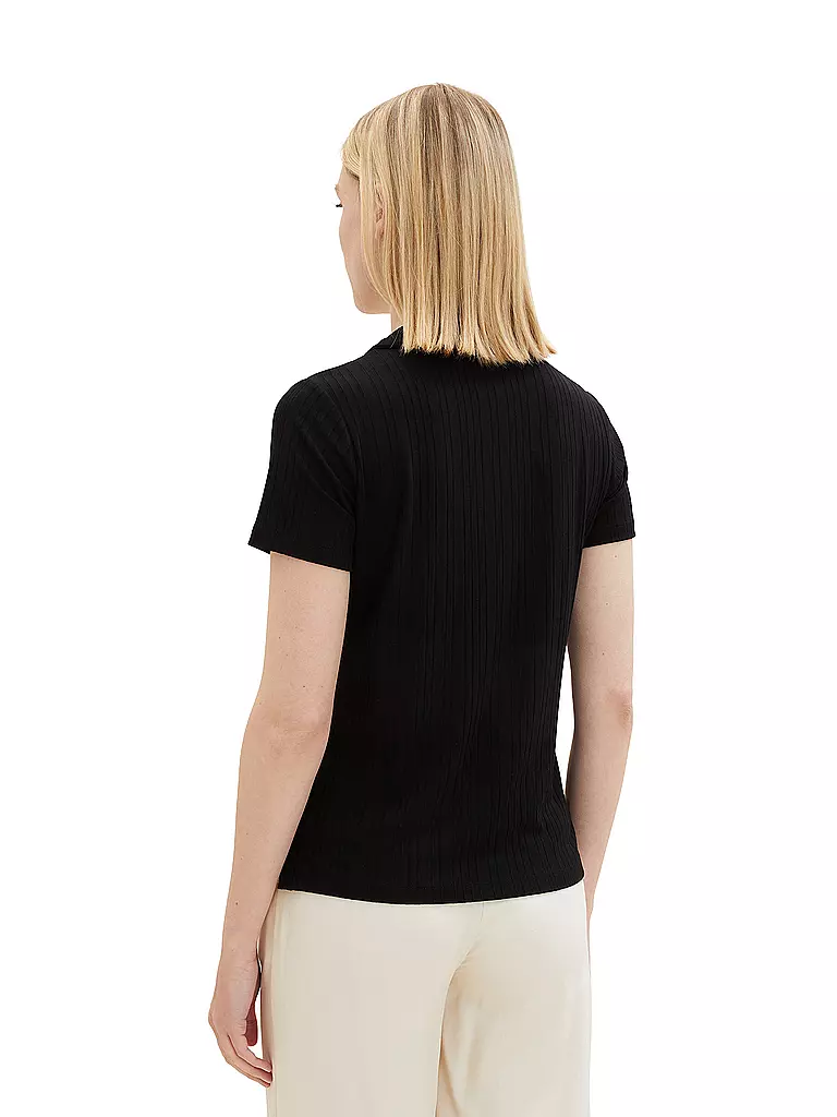 TOM TAILOR | Poloshirt | schwarz