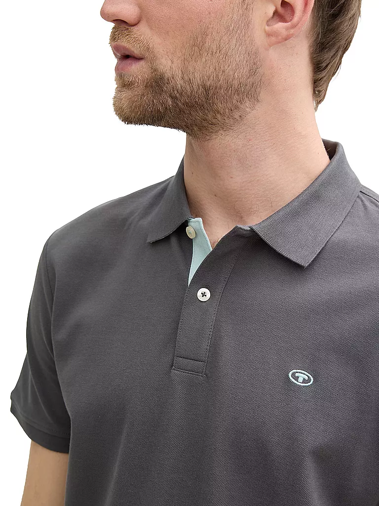 TOM TAILOR | Poloshirt | grau