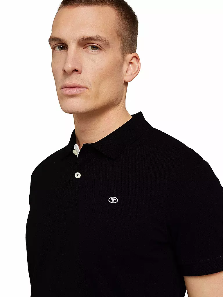 TOM TAILOR | Poloshirt | schwarz