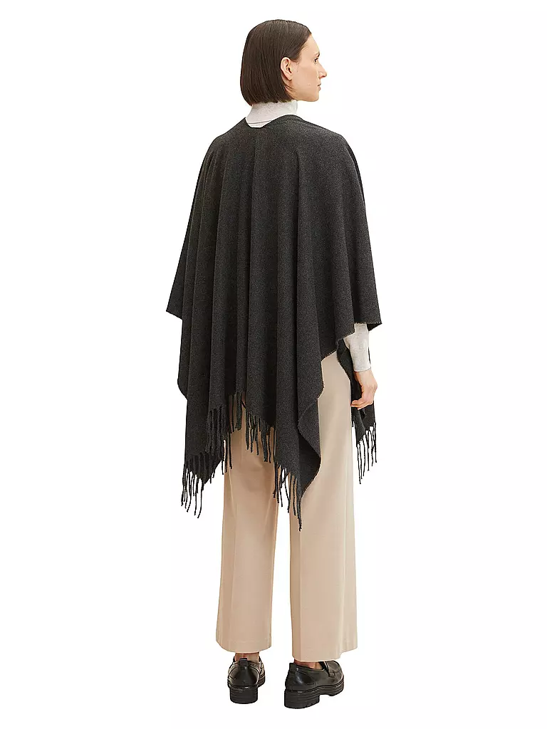 TOM TAILOR | Poncho - Cape | grau