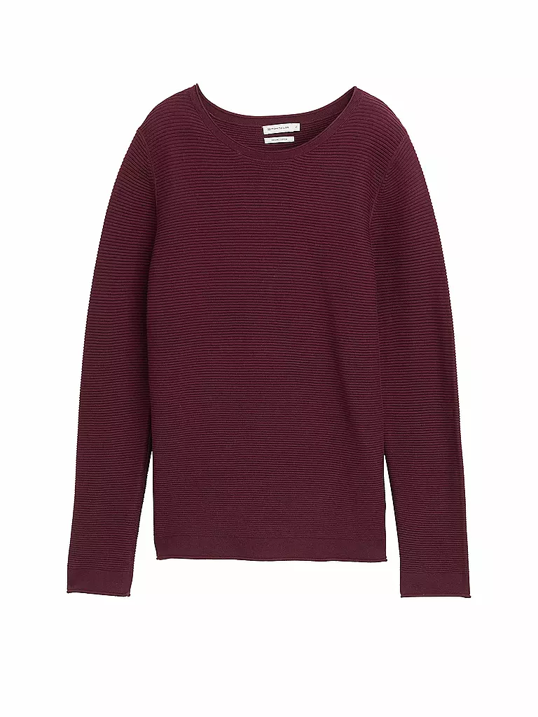 TOM TAILOR | Pullover  | dunkelrot