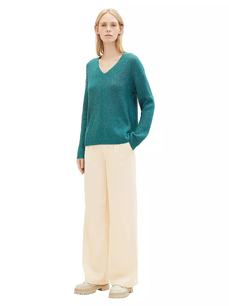TOM TAILOR | Pullover  | Petrol