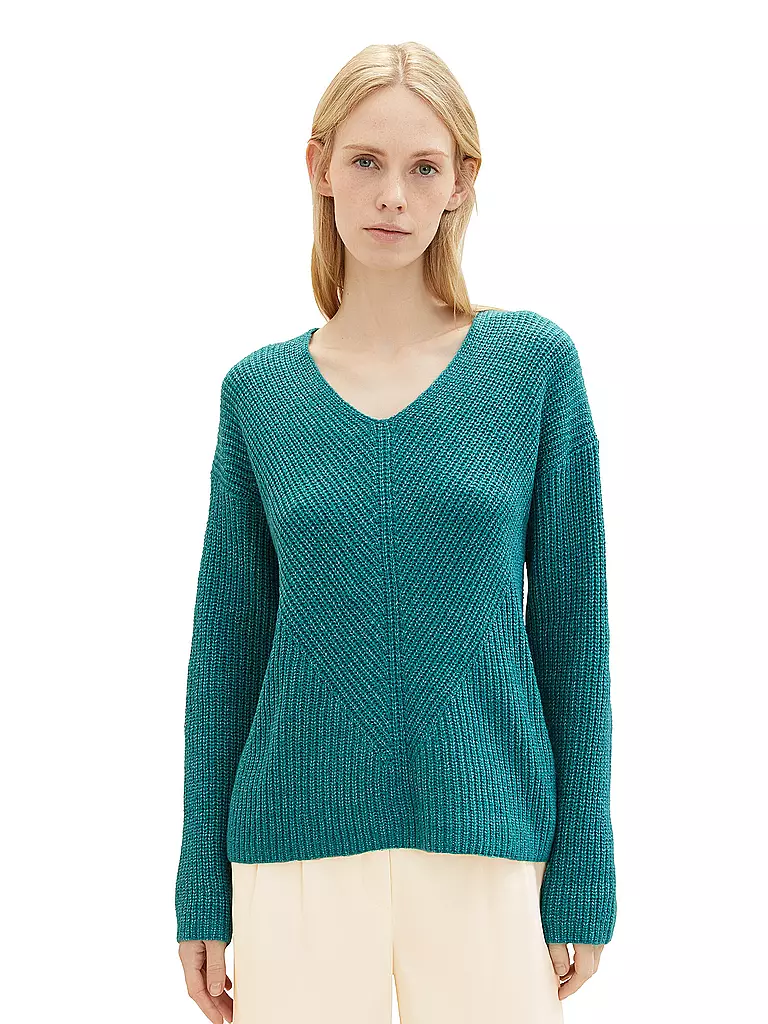 TOM TAILOR | Pullover  | Petrol