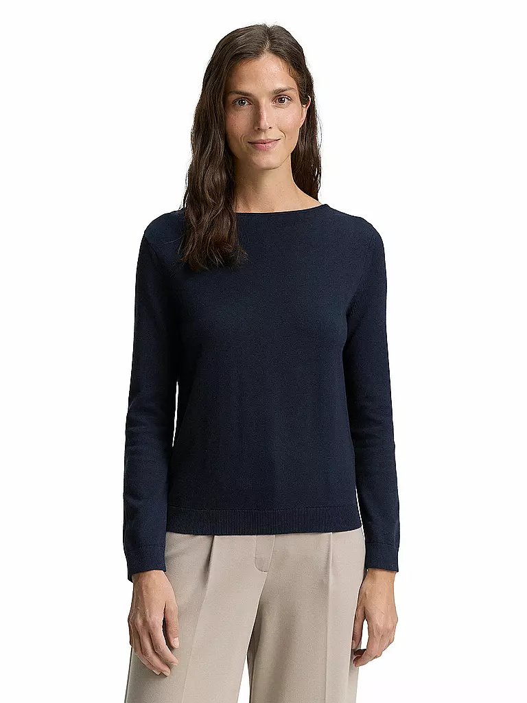 TOM TAILOR | Pullover  | dunkelblau