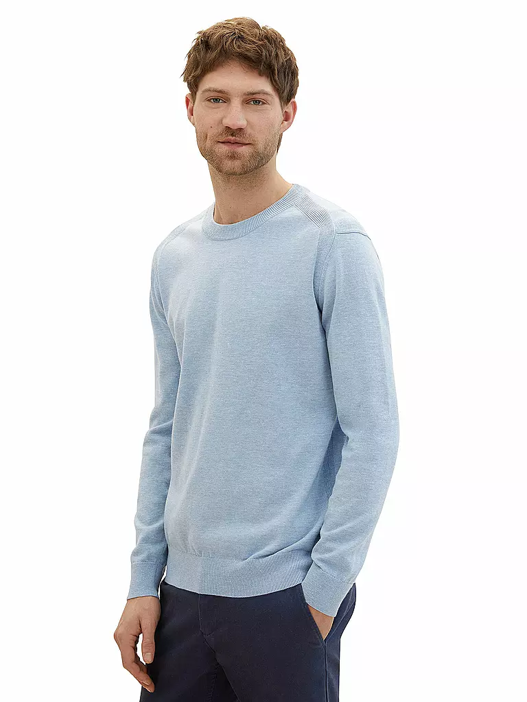 TOM TAILOR | Pullover Regular Fit | hellblau