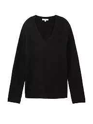 TOM TAILOR | Pullover | schwarz