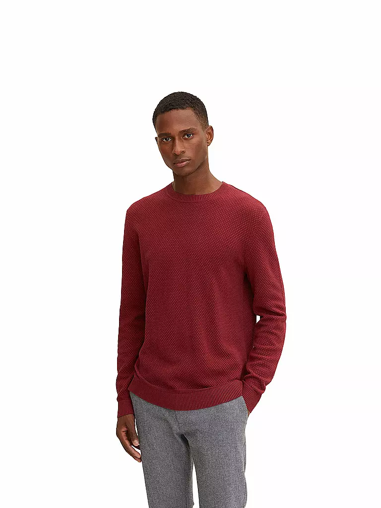 TOM TAILOR | Pullover | rot