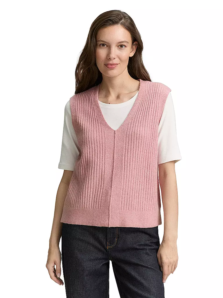 TOM TAILOR | Pullunder | rosa