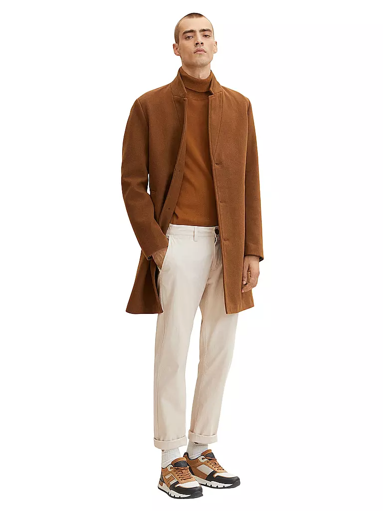 TOM TAILOR | Rollkragenpullover | braun