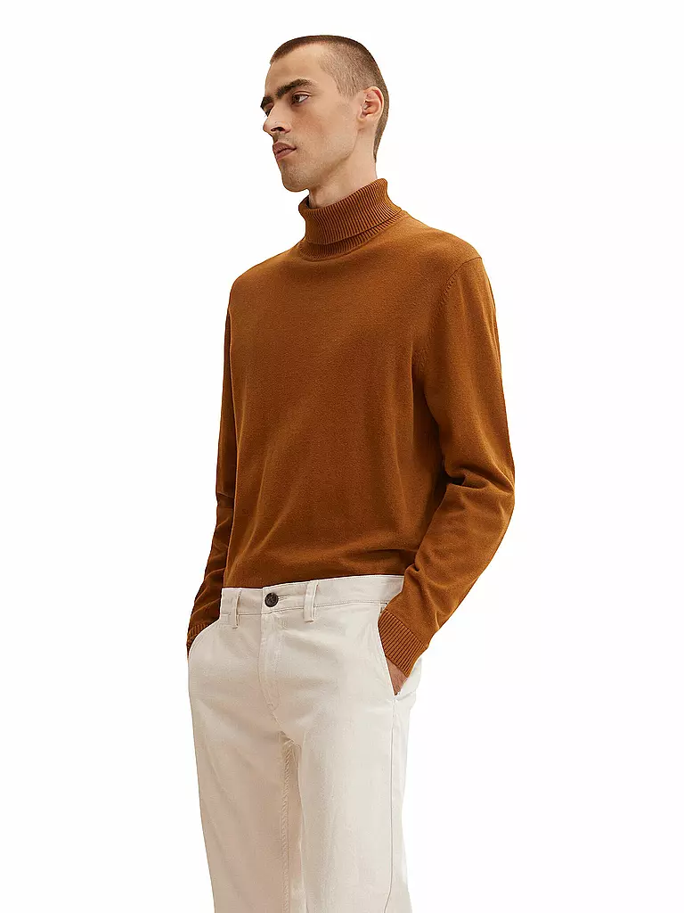 TOM TAILOR | Rollkragenpullover | braun