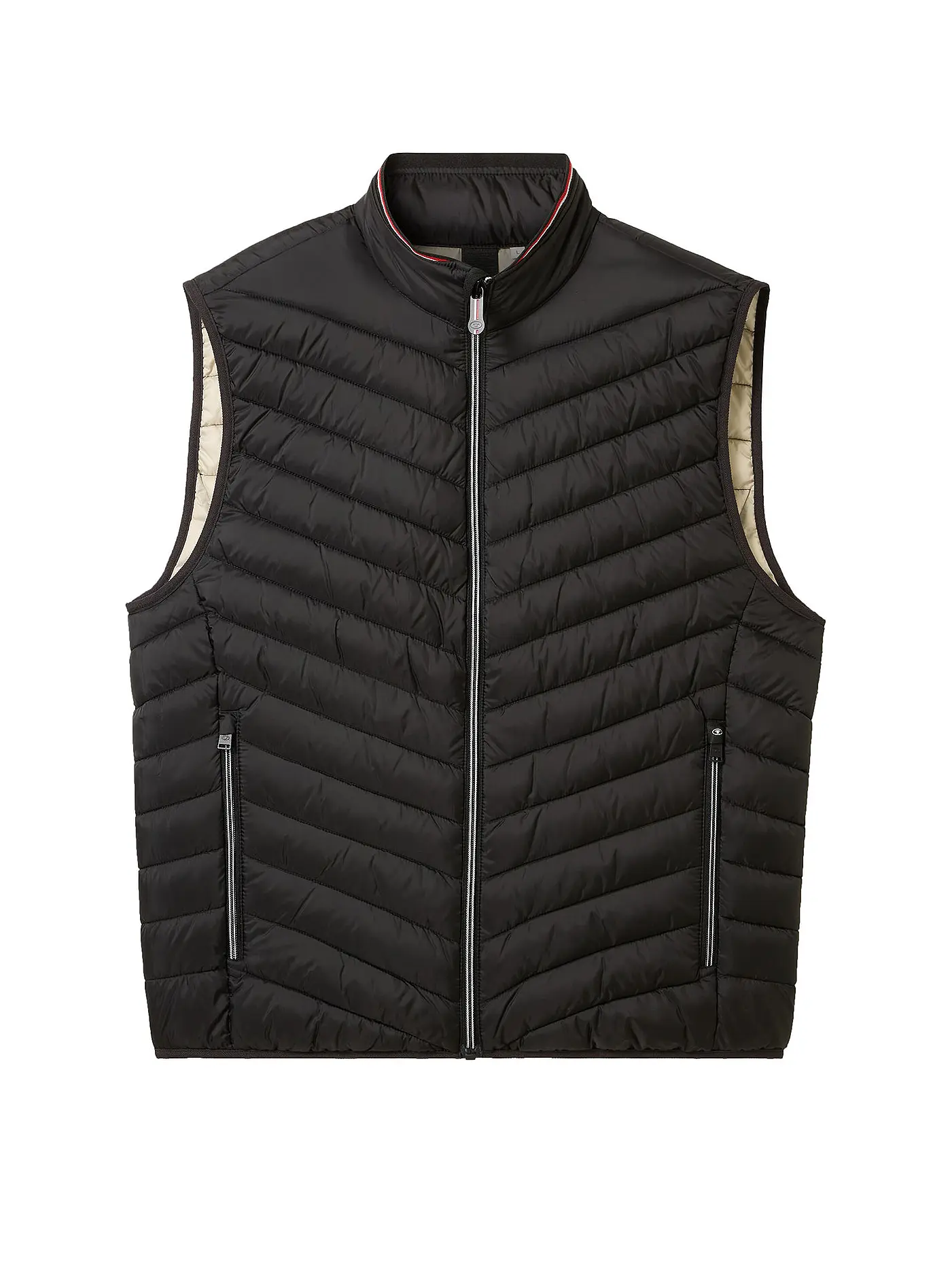 TOM TAILOR | Steppgilet | schwarz