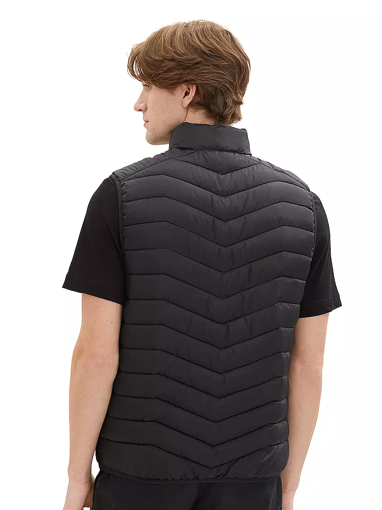 TOM TAILOR | Steppgilet | schwarz