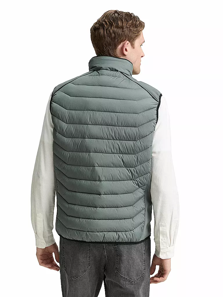 TOM TAILOR | Steppgilet | grün
