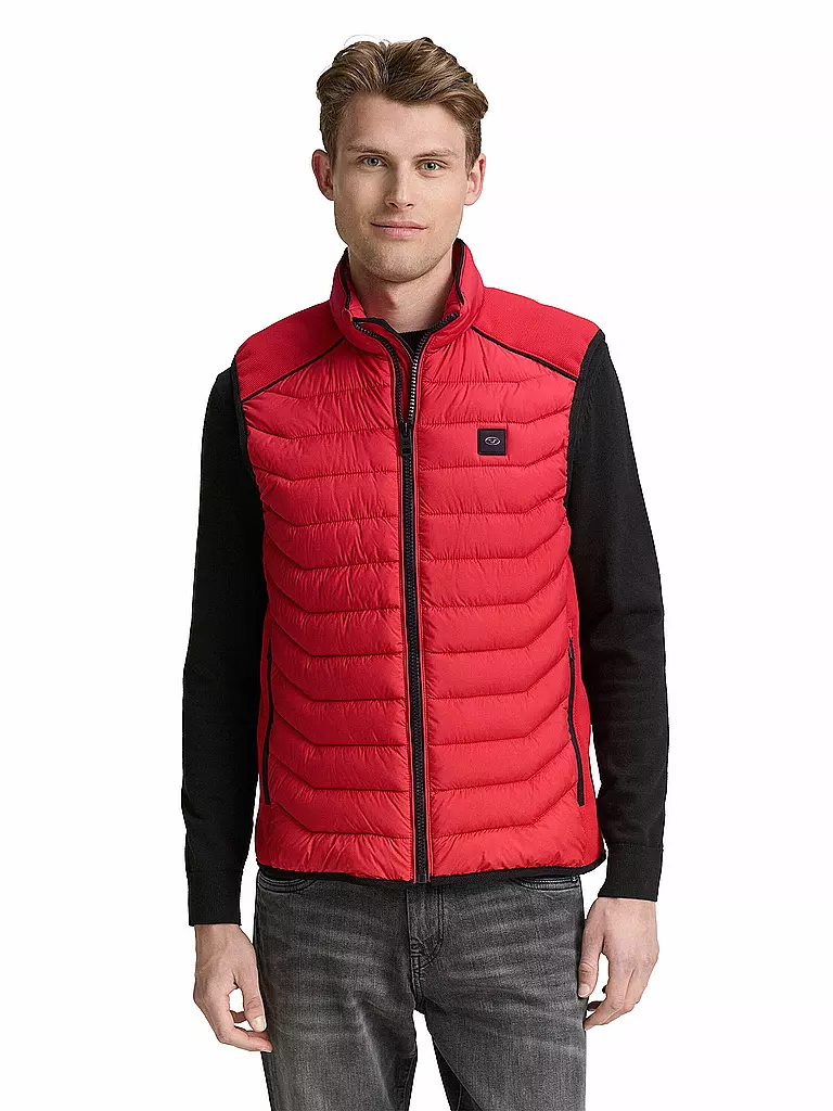 TOM TAILOR | Steppgilet | rot
