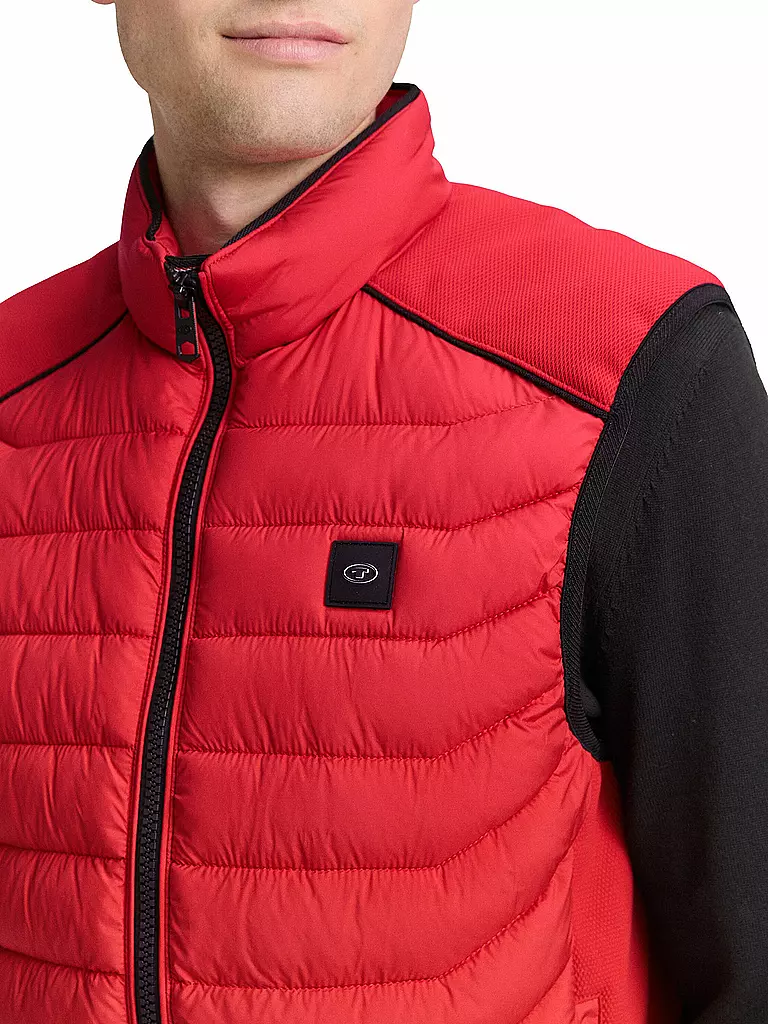 TOM TAILOR | Steppgilet | rot