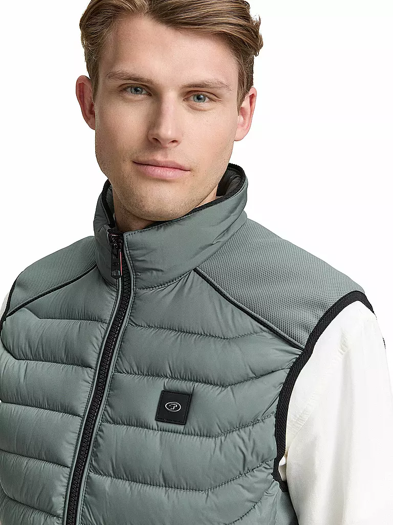 TOM TAILOR | Steppgilet | grün