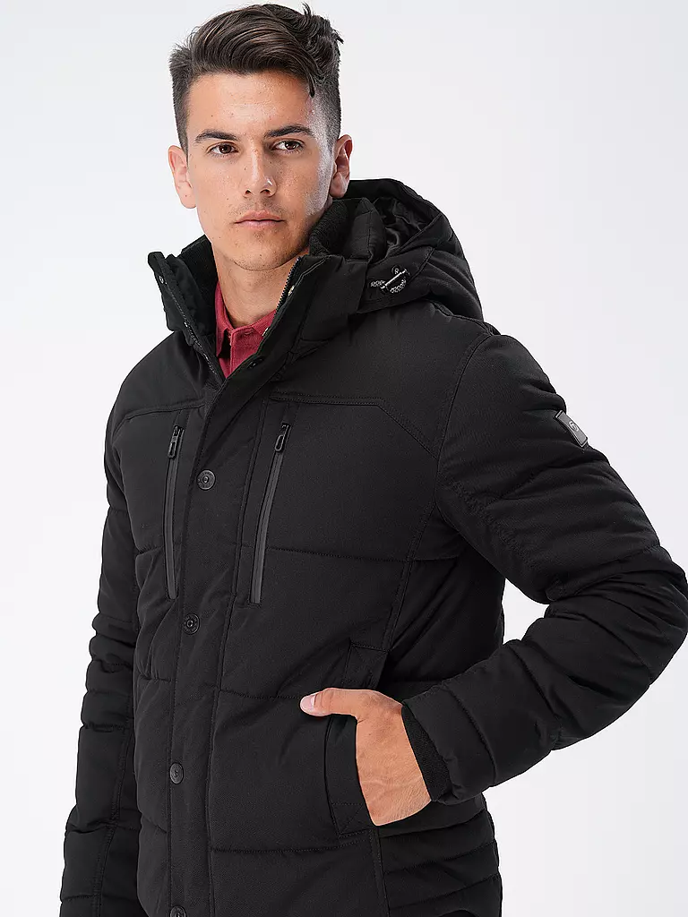 TOM TAILOR | Steppjacke | schwarz