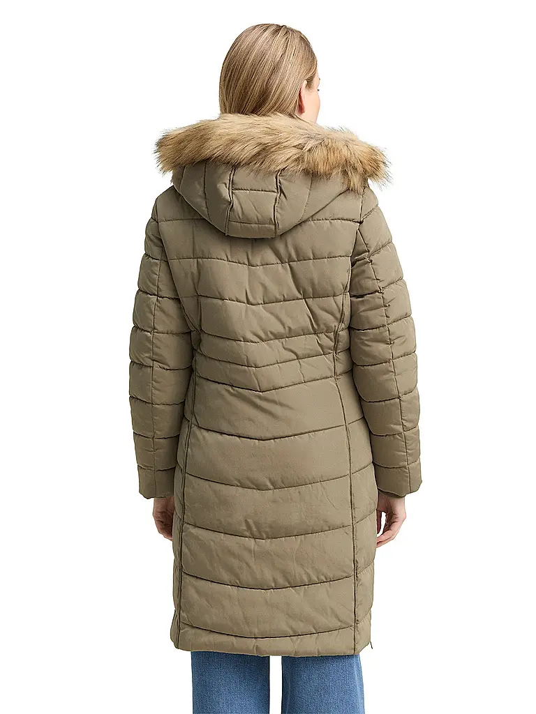 TOM TAILOR | Steppmantel | Olive