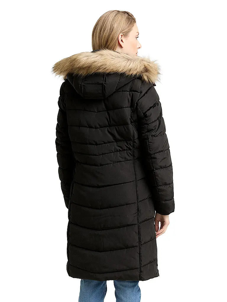 TOM TAILOR | Steppmantel | Schwarz