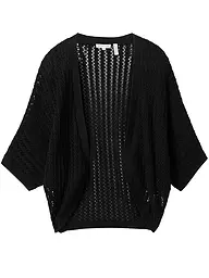 TOM TAILOR | Strickjacke  | schwarz