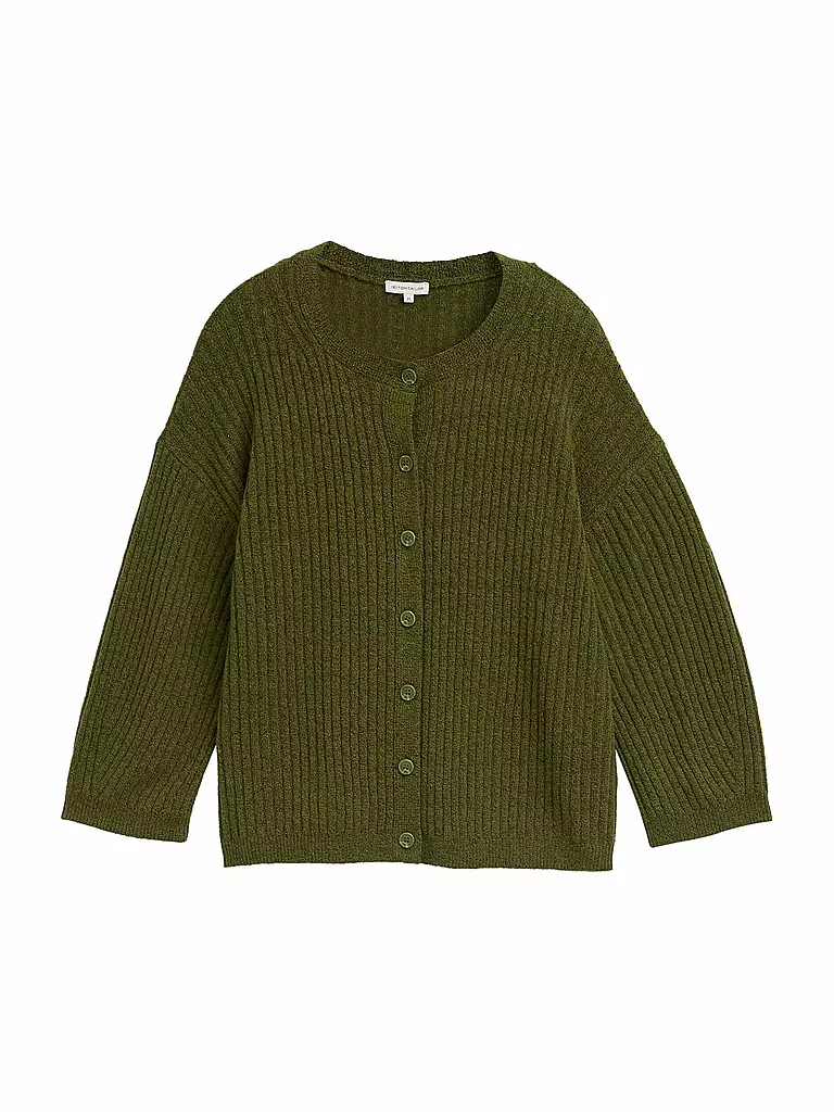 TOM TAILOR | Strickjacke  | grün