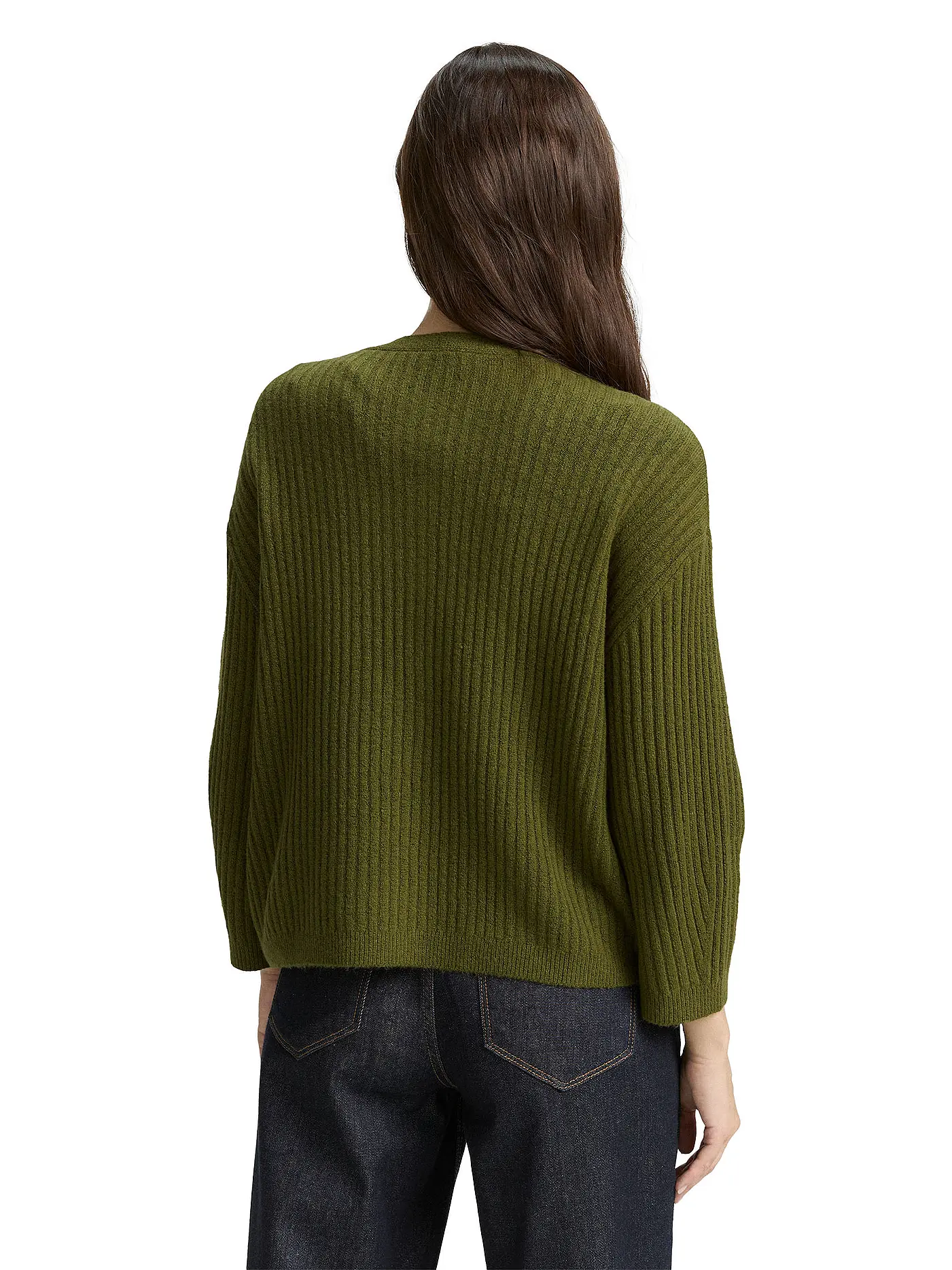 TOM TAILOR | Strickjacke  | grün