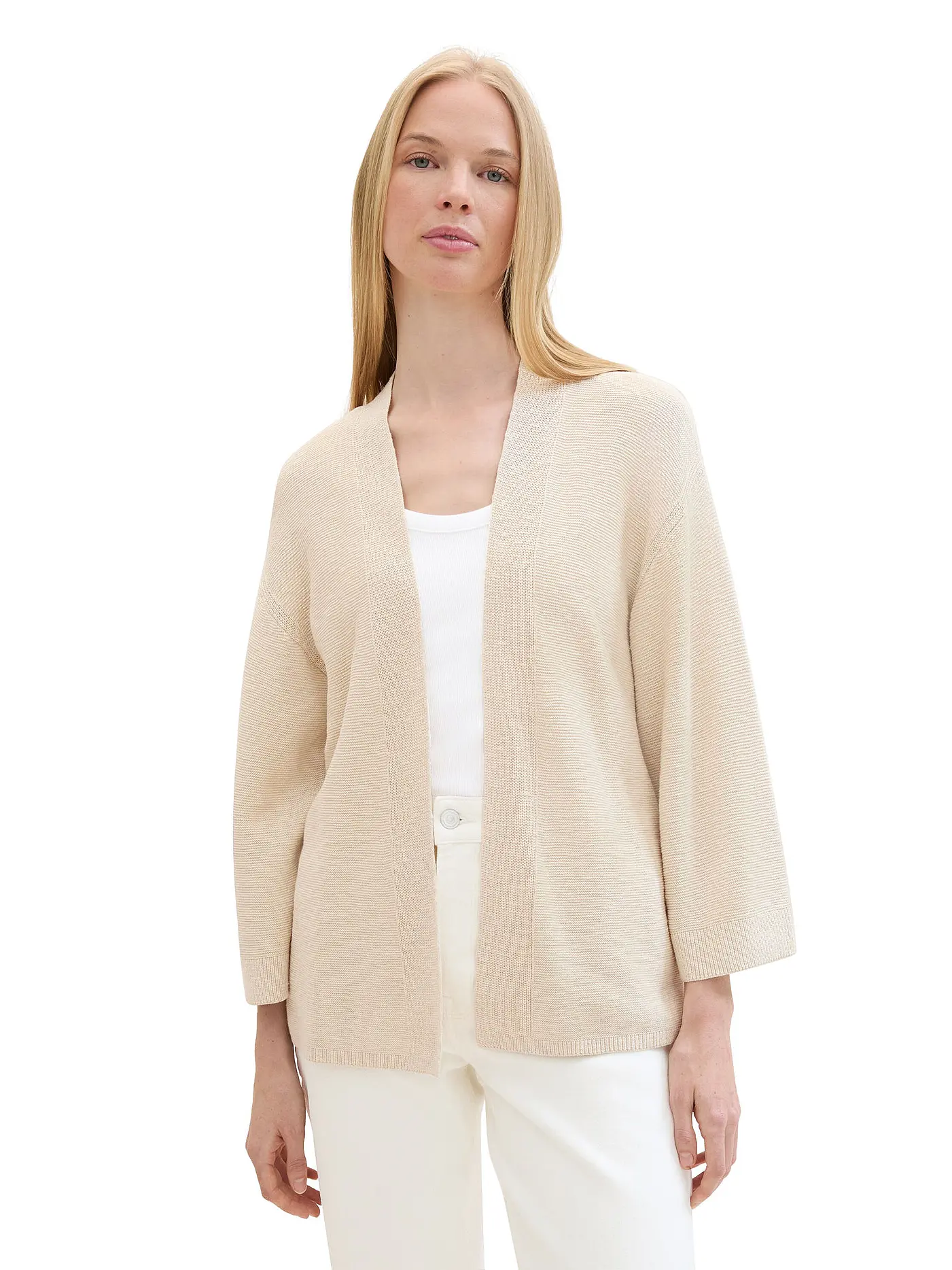 TOM TAILOR | Strickjacke  | beige