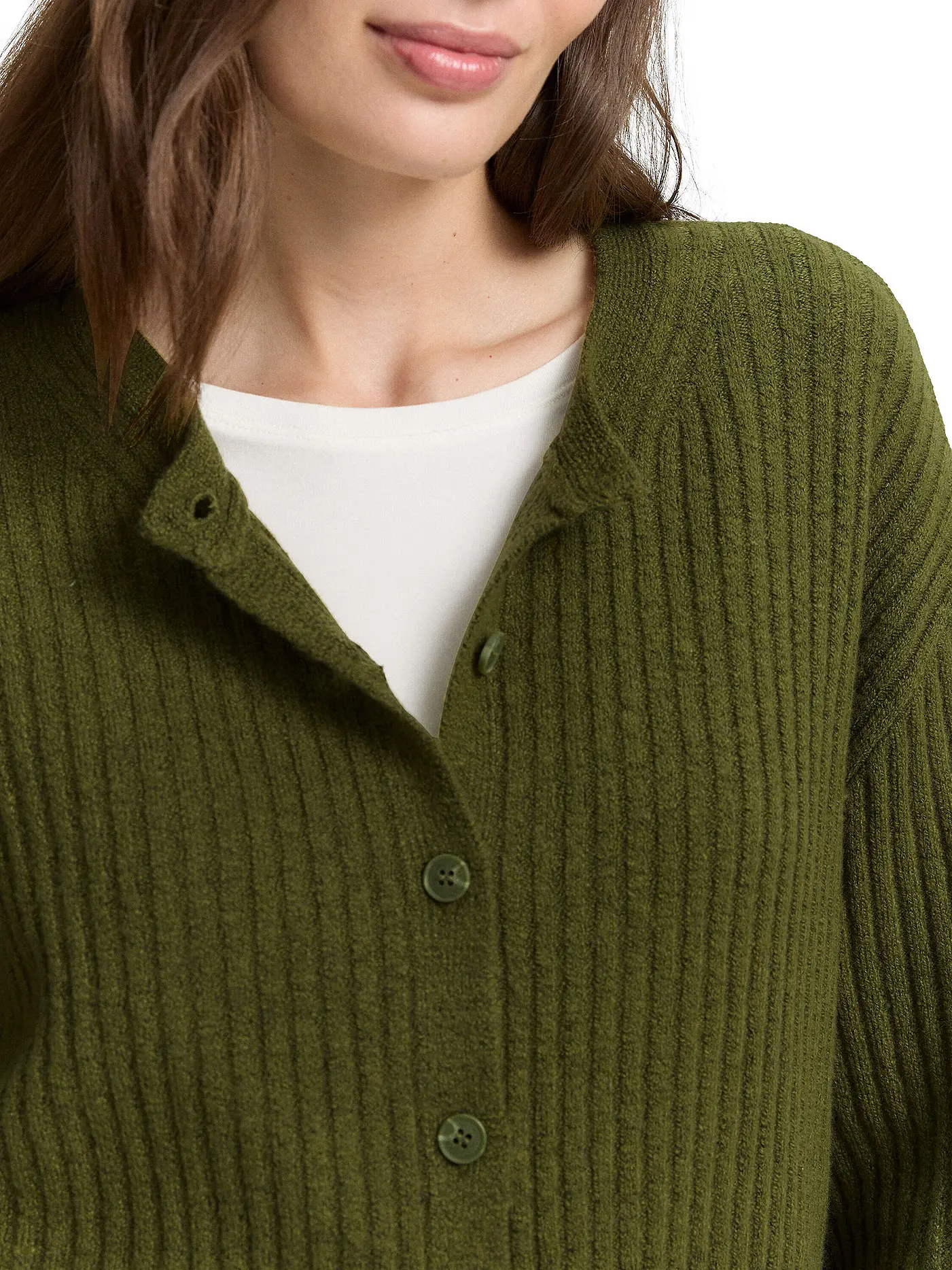 TOM TAILOR | Strickjacke  | grün