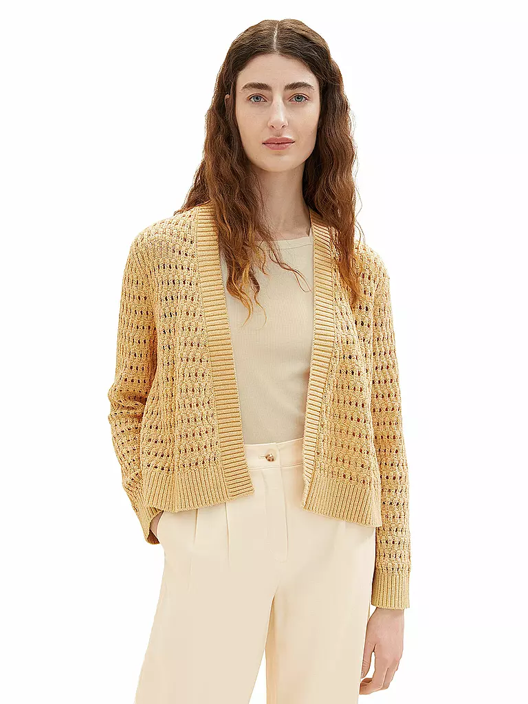TOM TAILOR | Strickjacke  | beige