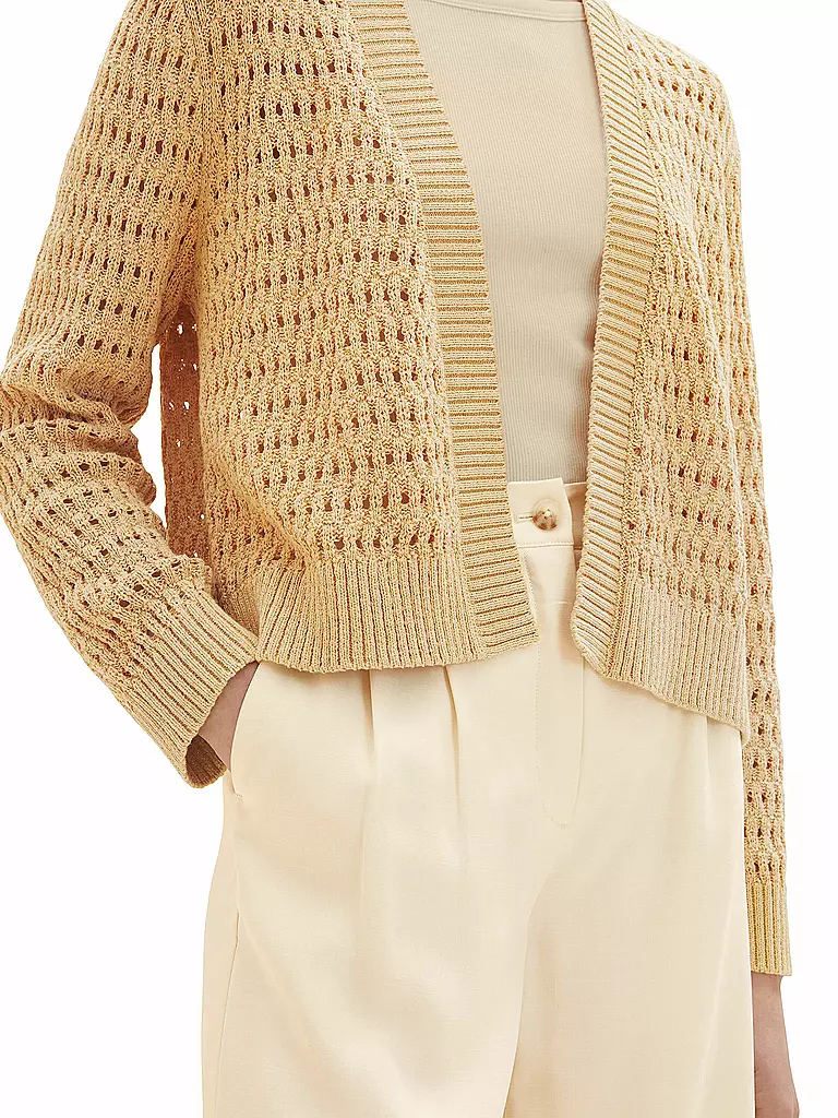 TOM TAILOR | Strickjacke  | beige