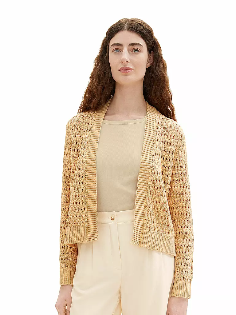 TOM TAILOR | Strickjacke  | beige